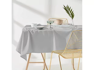 Obrus na stół LUKRECJA 110 x 160 cm jasnoszary - Obrusy i serwetki - miniaturka - grafika 1