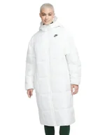 Kurtki damskie - Nike FB7675-100 W NSW TF THRMR CLSC PARKA Kurtka Damska WHITE/BLACK Rozmiar XS - miniaturka - grafika 1
