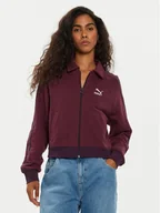 Bluzy damskie - Puma Bluza T7 626797 Fioletowy Relaxed Fit - miniaturka - grafika 1