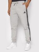 Adidas Spodnie dresowe Essentials 3-Stripes GM1091 Szary Slim Fit