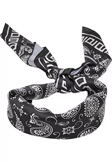 Czapki i chusty sportowe męskie - Urban Classics Unisex Big Pattern Bandana, Czarna bandana Aop, jeden rozmiar - grafika 1