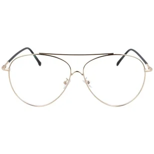 Okulary Pilotki z filtrem światła niebieskiego do komputera zerówki- 2529-6 - Okulary korekcyjne, oprawki, szkła - miniaturka - grafika 1