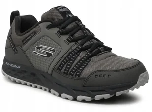 Skechers Buty Męskie Trekkingowe Escape Plan sznurowane czarne 44 Eu - Buty trekkingowe męskie - miniaturka - grafika 1
