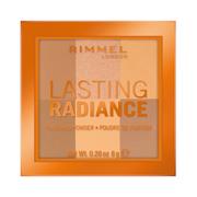 Pudry do twarzy - Rimmel Lasting Radiance Puder 002 Honey 8g - miniaturka - grafika 1