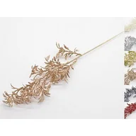 Ozdoby bożonarodzeniowe - Gałązka liści brokat 40 cm mix - miniaturka - grafika 1