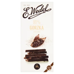 Wedel 100G CZEKOLADA PREMIUM GORZKA 80% Zakupy dla domu i biura! 2204189 - Czekolada - miniaturka - grafika 1