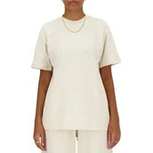 Koszulki i topy damskie - Koszulka New Balance WT41501LIN - beżowe - miniaturka - grafika 1