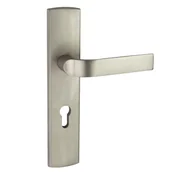 Klamki - Schaffner Klamka do drzwi zewnętrznych Cesare 90 mm nikiel - miniaturka - grafika 1