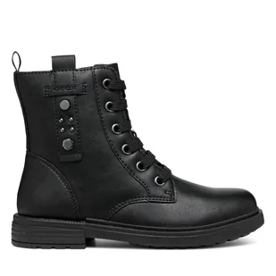 Kozaki Geox Jr Eclair J469QM 0009F C9999 M Czarny - Buty dla dziewczynek - miniaturka - grafika 1