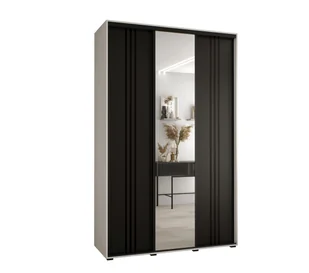 Szafa przesuwna wysoka Davos 7 160 gł. 60 biały + czarny + czarny - Szafy Szafa przesuwna wysoka Davos 7 160 gł. 60 biały + czarny + czarny - Szafy - miniaturka - grafika 1