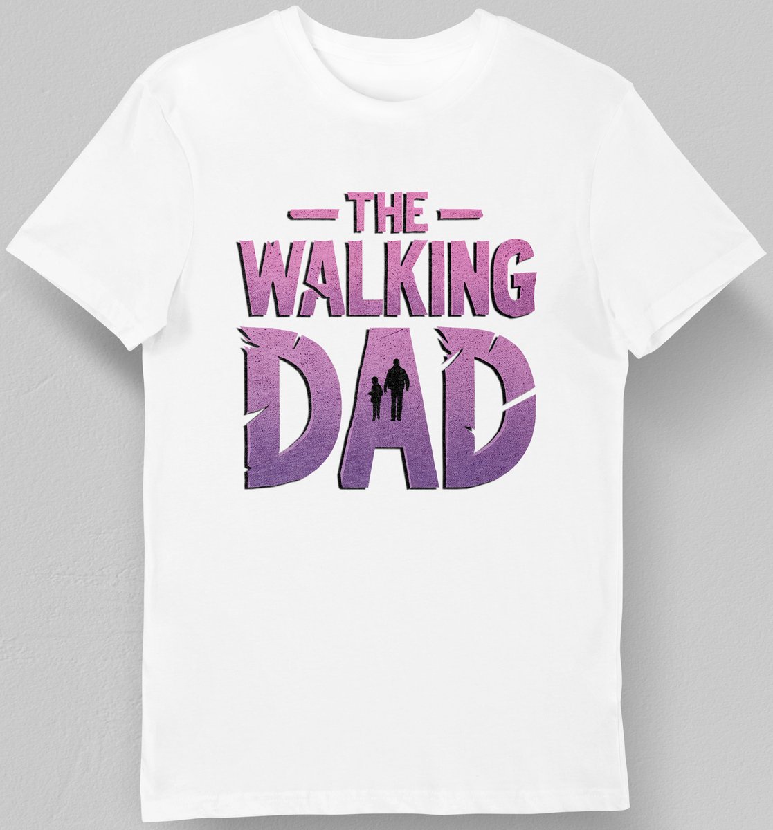 Koszulka dla taty the walking dat napis biała 3XL