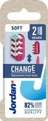Szczoteczki do zębów - Jordan Change Soft Wymienne Główki do szczoteczki do zębów 1op.-2szt - mix kolorów - miniaturka - grafika 1