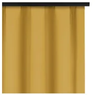 Zasłony - Voppi Żółta zasłona tunelowa z taśmą marszczącą 140 x 260 cm gotowa półzaciemniająca zasłona do domu - miniaturka - grafika 1
