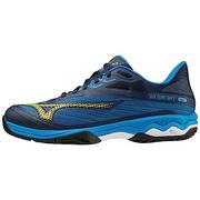 Sukienki - Mizuno Męska Wave Enforce Tour AC Tennis, Dress Blues/Bolt 2 (neonowy, 6 UK, Sukienka Blues Bolt 2 Neon, 39 EU - miniaturka - grafika 1