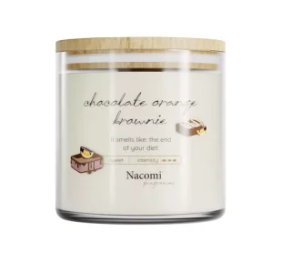 NACOMI FRAGRANCES SOJOWA ŚWIECA ZAPACHOWA CHOCOLATE ORANGE BROWNIE 450G - Świece - miniaturka - grafika 1