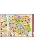 Podkładki na biurko - Podkładka 3W - Mapa Polski regiony - miniaturka - grafika 1