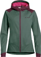 Kurtki i kamizelki sportowe damskie - Vaude Kurtka wodoodporna sportowa damska Vaude Qimsa - zielona 38 - miniaturka - grafika 1