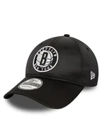 Czapki męskie - New Era Czapka z daszkiem Nba Satin 920 Nets 60434968 Czarny - miniaturka - grafika 1