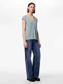 Koszulki i topy damskie - Pieces Koszulka "Kamala" w kolorze błękitnym - miniaturka - grafika 1