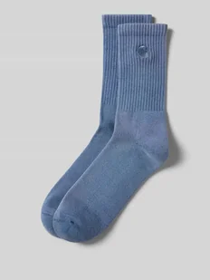 Skarpety z wyhaftowanym logo model ‘Hudson’ - Skarpetki męskie - miniaturka - grafika 1