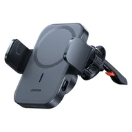 Uchwyty samochodowe do telefonów - Joyroom samochodowy uchwyt magnetyczny bezprzewodowa indukcyjna ładowarka Qi 15W (kompatybilna z MagSafe do iPhone) na deskę rozdzielczą (JR-ZS295) - miniaturka - grafika 1