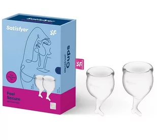 Satisfyer Satisfyer Feel Secure Menstrual Cup Transparent - Kubeczki menstruacyjne - miniaturka - grafika 2