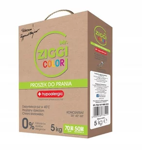 Mr. ZIGGI Mr ZIGGI Mr ZIGGI hipoalergiczny proszek do prania tkanin kolorowych 5 kg - Środki do prania Mr. ZIGGI Mr ZIGGI Mr ZIGGI hipoalergiczny proszek do prania tkanin kolorowych 5 kg - Środki do prania - miniaturka - grafika 1