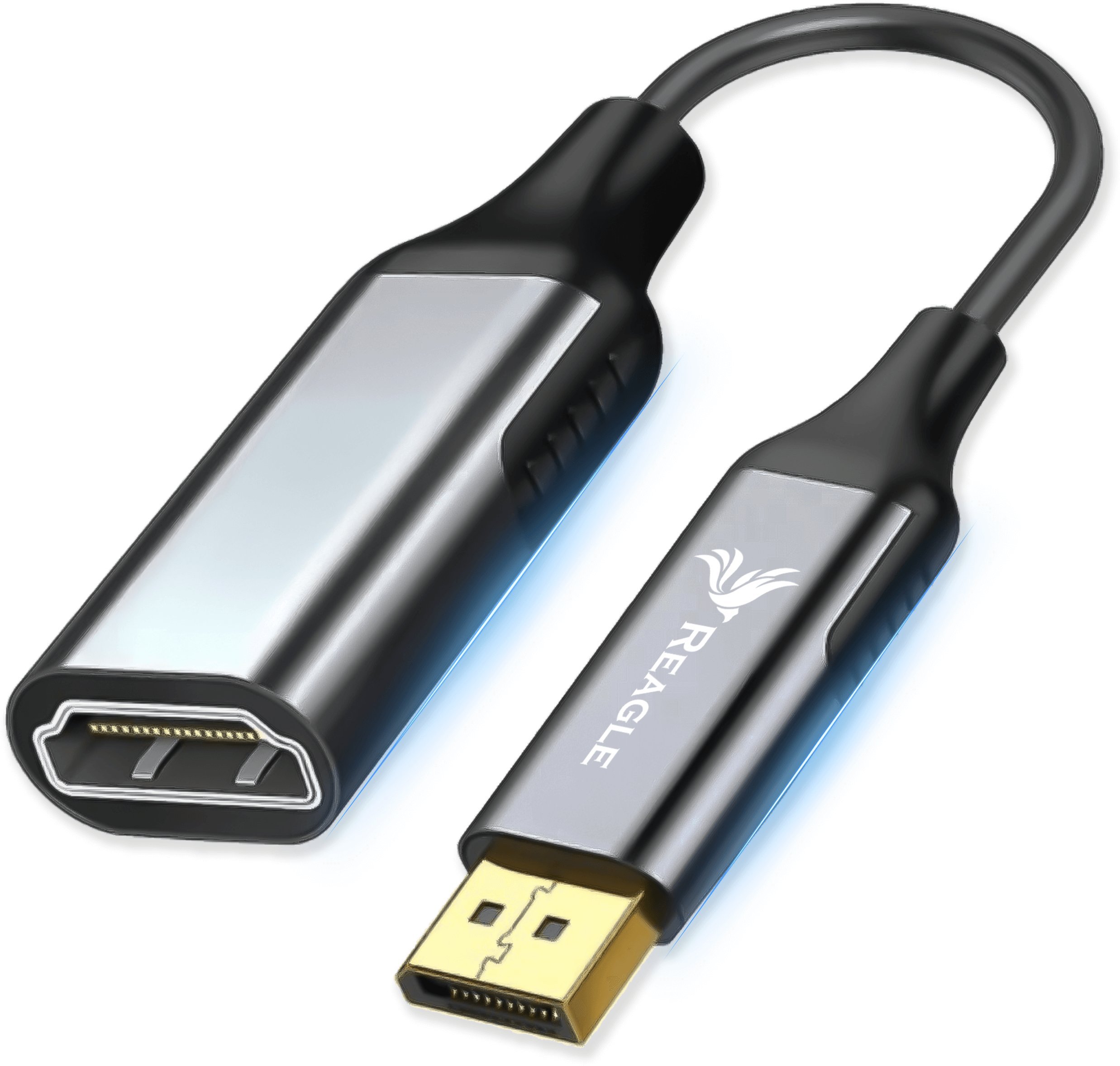 Reagle ADAPTER DISPLAYPORT DO HDMI 2.0 KABEL DP - HDMI FHD 240HZ 4K 60HZ HDR