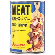 Mokra karma dla psów - Josera Megapakiet Meatlovers Menu 12 x 400 g Kaczka i dynia - miniaturka - grafika 1