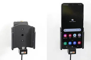Brodit Uchwyt do Samsung Galaxy S22 z wbudowanym kablem USB oraz ładowarką samochodową - Uchwyty samochodowe do telefonów - miniaturka - grafika 8