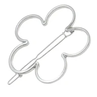 Ozdoby do włosów - Spinka Wsuwka Srebrna do Włosów Ozdobna Kwiatek Metalowa Lekka i Wytrzymała - miniaturka - grafika 1