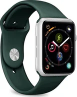 Akcesoria do smartwatchy - Puro PURO ICON Apple Watch Band - Elastyczny pasek sportowy do Apple Watch 42 / 44 mm S/M & M/L ciemnozielony - miniaturka - grafika 1