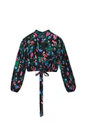 Bluzy damskie - Desigual Damska bluza z długim rękawem, czarny, M - miniaturka - grafika 1