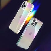 Etui i futerały do telefonów - Kingxbar Nebula Series etui pokrowiec do iPhone 13 Pro Max kolorowa gradientowa obudowa tęczowy fioletowy - miniaturka - grafika 1