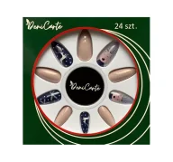 Sztuczne paznokcie i akcesoria - Paznokcie Sztuczne Tipsy Świąteczne Zimowe 24SZT - miniaturka - grafika 1