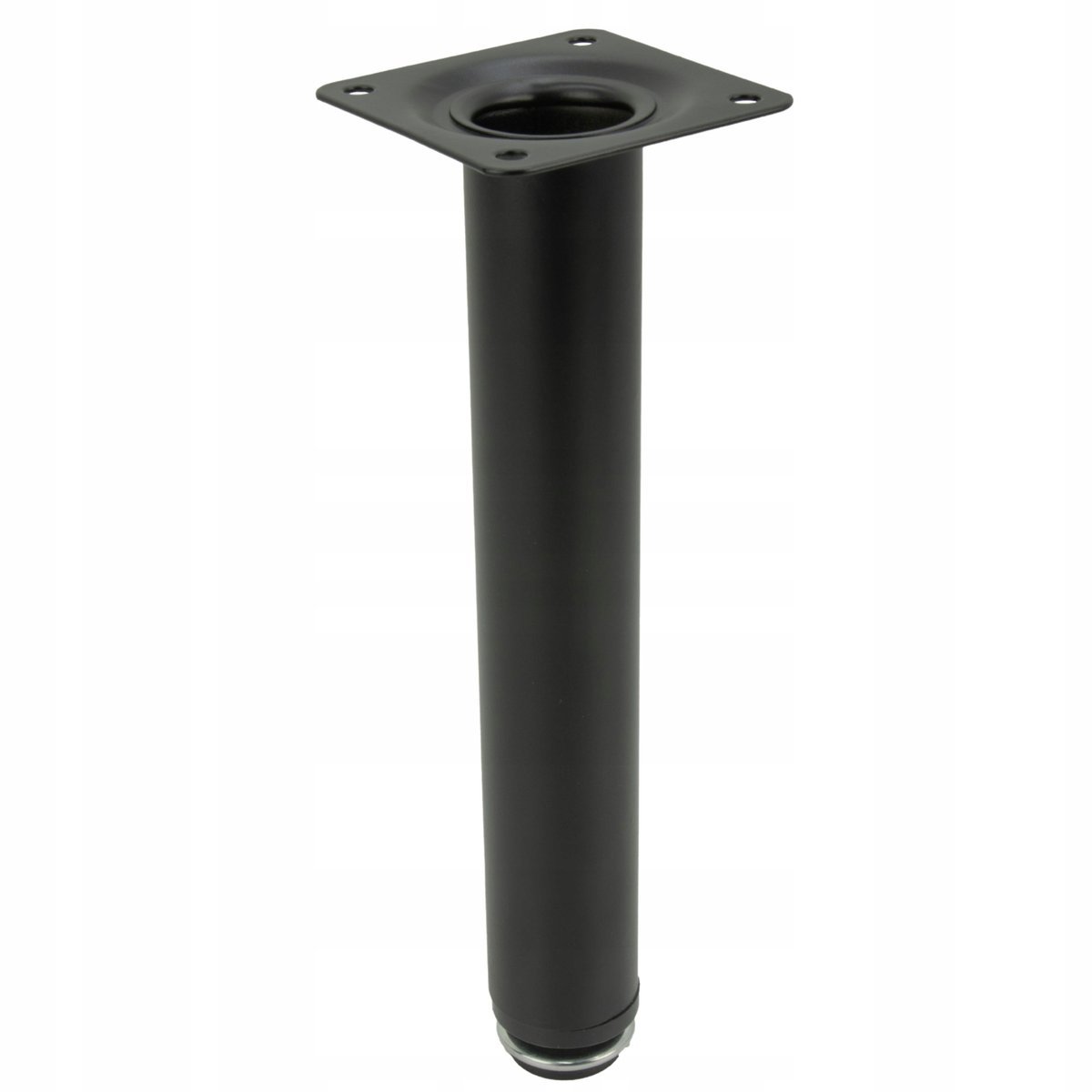 Noga meblowa Prosta czarna wysokość 20 cm regulowana wysokość Nóżka meblowa