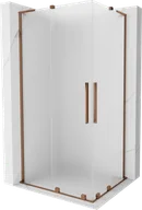 Kabiny prysznicowe - Mexen Velar L Duo kabina prysznicowa rozsuwana 100x90 cm, szron, różowe złoto - 871-100-090-02-33-60 - miniaturka - grafika 1