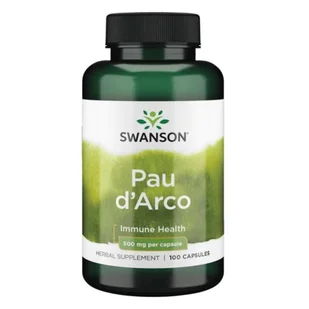 SWANSON Pau D'Arco 500 mg 100 kaps - Suplementy naturalne - miniaturka - grafika 1