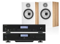 Zestawy stereo - Rotel A14 MKII (czarny) + CD14 MKII (czarny) + 606 S3 (dąb) - miniaturka - grafika 1