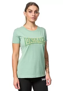 Koszulki i topy damskie - Lonsdale Damska koszulka Aherla, zielony/musztardowy, XXL, 117499 - grafika 1