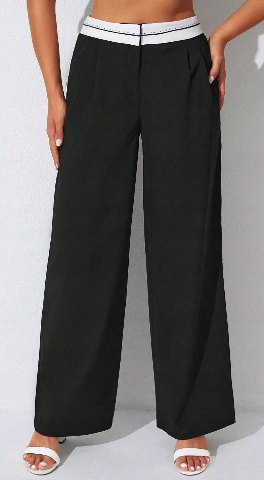 SHEIN PROSTE SPODNIE DŁUGIE ELEGANCKIE 36 V7V