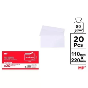 Koperta biała 220x110mm 20szt - Koperty - miniaturka - grafika 1