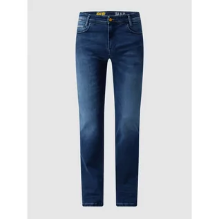 Spodnie męskie - Jeansy o kroju modern slim fit z dodatkiem streczu model Flexx - MAC - grafika 1