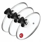 Pokrywki - Zestaw pokryw żaroodpornych Taranto 20,24,28 cm - miniaturka - grafika 1