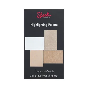 Sleek SLEEK Highlighting Palette - PRECIOUS METALS - Paleta rozświetlaczy - 029 SL8752 - Pozostałe kosmetyki do pielęgnacji twarzy - miniaturka - grafika 2