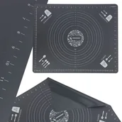 Obrusy i serwetki - DUŻA STOLNICA SILIKONOWA MATA KUCHENNA Z MIARAMI - miniaturka - grafika 1