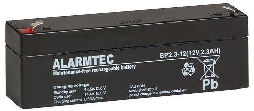 Alarmtec Akumulator Alarmtec BP 2,3-12 12 V, 2,3 Ah