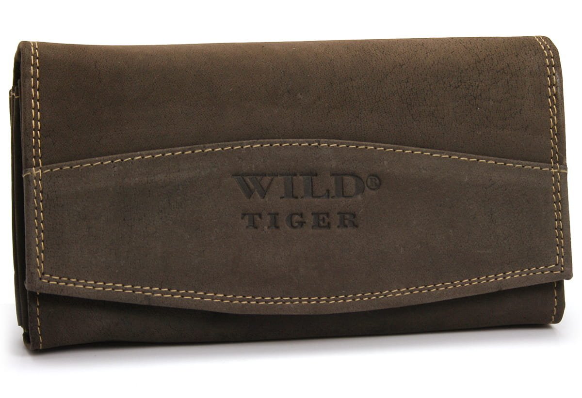 Portfel damski skóra nubuk Wild Tiger