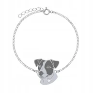 Bransoletki - Bransoletka Srebrna z Jack Russell Terrier Krótkowłosy 925 Kobieta GRAWER - miniaturka - grafika 1