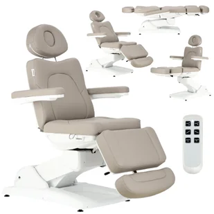 Fotel kosmetyczny elektryczny do salonu kosmetycznego pedicure regulacja 3 siłowniki - Fotele kosmetyczne - miniaturka - grafika 1